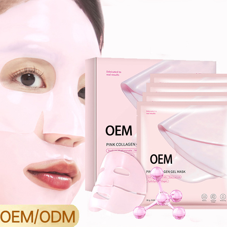 oem odm pink collagen jelly mask 4
